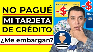 ¿QUE PASA SI NO PAGO MI TARJETA DE CREDITO ¿Me pueden embargar ❌ Consecuencias de no pagar 🤔 [upl. by Notserk219]