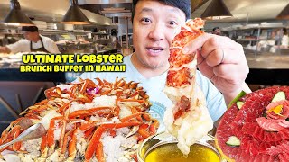 2 Hawaiian BUFFETS in ONE DAY Epic LOBSTER BRUNCH vs TRADITIONAL Hawaiian Food Buffet in Honolulu [upl. by Coulson411]