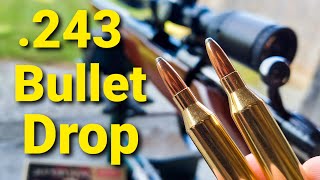 243 Win Bullet Drop  Demonstrated and Explained [upl. by Lupien]