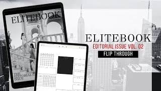 EliteBook Editorial Issue Vol 02 Planner Flip Through  Digital Planning [upl. by Worthy]