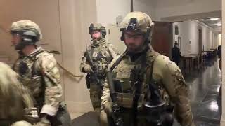 FBI SWAT Team Enters US Capitol Building [upl. by Eeram]