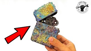 Huge Bismuth Lighter Restoration  ASMR [upl. by Julio]