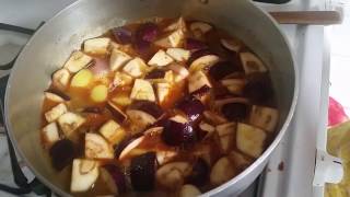 Loitta Shutki diye Begun Aloo Bangladeshi Recipe [upl. by Ymerej]