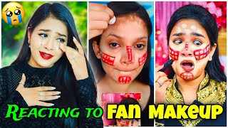 Reacting to My FAN MAKEUP Inspired 😍 Gone Too CUTE 🥰 Nilanjana Dhar [upl. by Taylor]