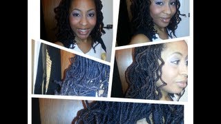 Loc Tutorial Headband Curls for Locs [upl. by Rafat]