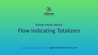 What is Flow Indicating Totalizer [upl. by Lynus]