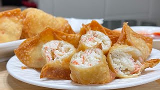 Crab Rangoon  Why so expensive in restaurant It’s really simple amp easy to make amp taste even better [upl. by Pratte]