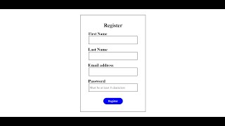 HTML amp CSS Simple Form  Zabiullah Technical Live [upl. by Uranie]