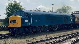 46182 in BR blue livery arriving at Kidderminster railway station [upl. by Gavrah]