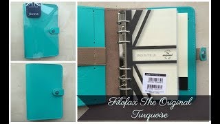 Filofax The Original Personal Turquoise  Unboxing [upl. by Issirk659]