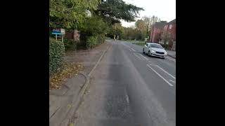 Dangerous Potholes and Road Surface for Bikes on approach to Station Roundabout  Bishops Waltham [upl. by Novit]