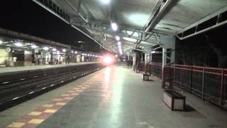 High Speed Trivandrum Rajdhani Express  Just Look at Saphale Station Dazzling at Night [upl. by Odnaloy]