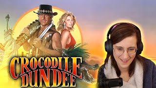 CROCODILE DUNDEE 1986 movie reaction  FIRST TIME WATCHING [upl. by Ratib]