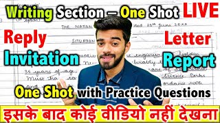 Complete Writing Section  One shot with Most Imp Questions  CBSE Term 2 Class 12 [upl. by Artekal]