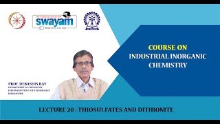 Lecture 20  Thiosulfates and dithionite [upl. by Solram]