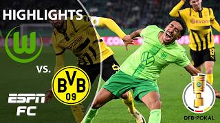 🚨 EXTRA TIME THRILLER 🚨 Wolfsburg vs Borussia Dortmund  German Cup Highlights  ESPN FC [upl. by Suzanna]