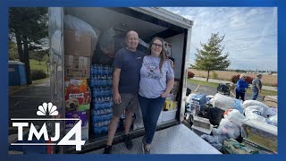 Muskego couple to deliver truckloads of goods to hurricane victims [upl. by Irrep799]