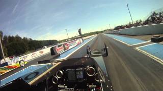 Corey Manuel onboard Quick Rod timerun IHRA Piedmont dragway [upl. by Shayne]