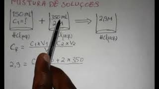 AULA8QUÍMICA12Classe  Exercícios sobre diluição e mistura de soluções [upl. by Leahcin890]