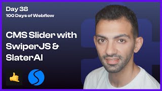 Day 38100  Building a CMS Slider in Webflow with SwiperJS and SlaterAI  100 Days of Webflow [upl. by Ellswerth]