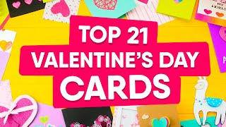 TOP 21 Valentine Cards Handmade  Easy amp Cute DIY Ideas 2020 [upl. by Harima5]