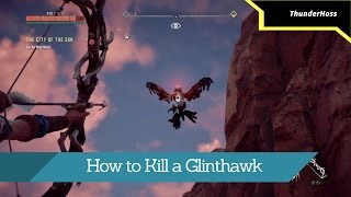 Horizon Zero Dawn  How to Kill a Glinthawk [upl. by Cornall]