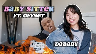 DaBaby  Baby Sitter ft OFFSET Music Video REACTION [upl. by Rehpotsrhc185]