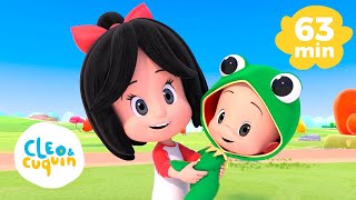 Cucu Dance and more Nursery Rhymes of Cleo and Cuquin  Songs for Kids [upl. by Solenne]