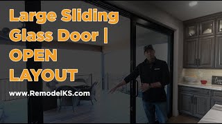 Massive Sliding Patio Doors Create IndoorOutdoor Living Oasis  Wichita KS Home Remodel [upl. by Riannon]