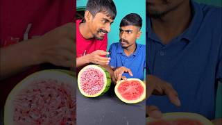 Watermelon Prank with One of the Twin Brothers 😂🤣 shorts Surprise Challenge [upl. by Anoi]