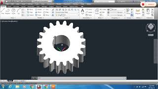 Spur Gear Drawing using AutoCAD with command explanation [upl. by Ahsyekat]