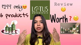 Honest Review of Lotus botanicals skincare amp haircare products hindi  I tried Lotus Botanicals [upl. by Ryhpez6]