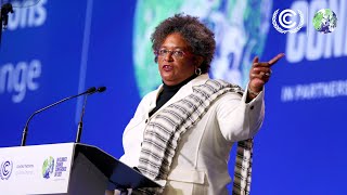 Speech Mia Mottley Prime Minister of Barbados at the Opening of the COP26 World Leaders Summit [upl. by Arremat480]