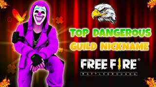 Best Guild Name For Free Fire  Unique Guild Name For Free Fire  Garena Free Fire Guild Name [upl. by Dennis]