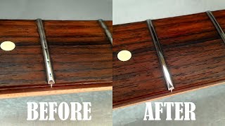 How to Level Crown amp Polish Guitar Frets [upl. by Jahdal]