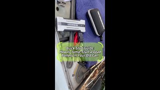 Quick Start Guide How to JumpStart a Dead Battery in Your Old Car [upl. by Adore]