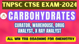 CARBOHYDRATES GLUCOSE fructose sucrose Raffinose  TNPSC chemistry ans key with Discussion [upl. by Notsniw]