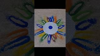 Easyrangoli rangoli rangoliforbeginners shorts [upl. by Pillow]