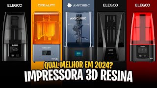 Qual IMPRESSORA 3D DE RESINA comprar em 2024 As 5 Melhores ✅ [upl. by Andrade]