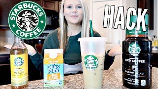 HOW TO MAKE STARBUCKS ICED COFFEE AT HOME [upl. by Annayehc]