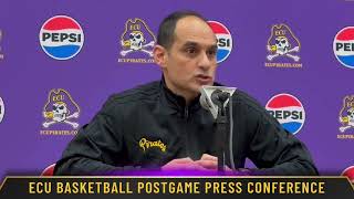 ECU Basketball Coach Mike Schwartz postgame press conference after the home win over Campbell [upl. by Rama385]