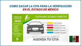 COMO SACAR CITA PARA VERIFICAR AUTOMÓVIL EN EL ESTADO DE MÉXICO 2024 [upl. by Llenrag]