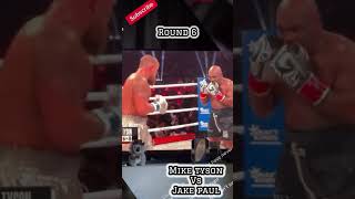 Live  Mike Tyson Vs Jake Paul  Round 6 shorts [upl. by Peyter]