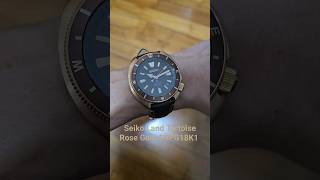 Seiko Land Tortoise Rose Gold SRPG18K1 wrist roll seiko landtortoise [upl. by Iams]