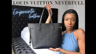 UNBOXING LOUIS VUITTON NEVERFULL MM MONOGRAM EMPREINTE LEATHER [upl. by Atter452]