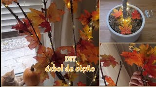 DIY ARBOL DE OTOÑO 🍁✨️ [upl. by Solram]