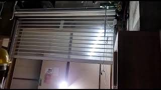 transparent full length shutter with side motor retail mall transparent [upl. by Fisa]