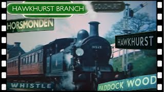 HAWKHURST BRANCH Kent steam train cab ride 1958 [upl. by Llerol]