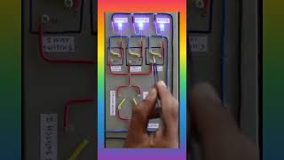 Master switch wiring with two way switch DPDT demonstration shorts diy wiring trending [upl. by Seldon]