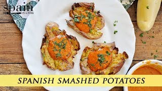 Crispy Smashed Potatoes with Spanish Mojo Picon Sauce [upl. by Henryk]